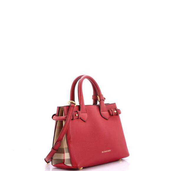 Burberry Banner Tote Leather And House #229507B58B - Picture 2 of 8